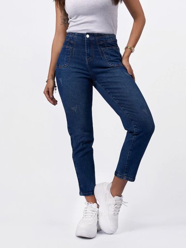 JEANS ALGODÓN SLOUCHY MUJER MACHINE - 2