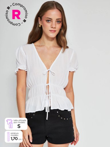 BLUSA MANGA CORTA MUJER INDEX BARMIN 