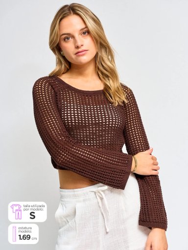 SWEATER MANGA LARGA MUJER INDEX BENICIO