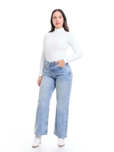 JEANS STRAIGHT ALGODÓN MUJER METAL JEANS ANTONELLA