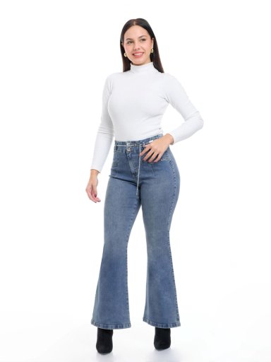 JEANS FLARE ALGODÓN MUJER METAL JEANS RUSA