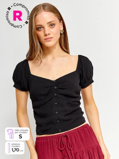 BLUSA MANGA CORTA MUJER INDEX BRIGITTE