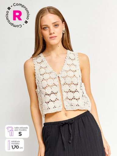 SWEATER SIN MANGAS MUJER INDEX BOLTA