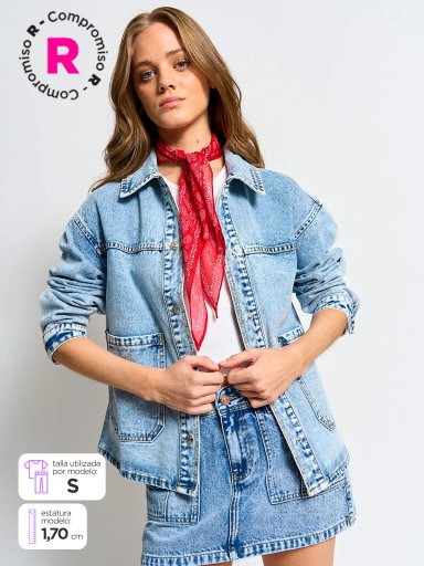 CASACA MUJER INDEX BLEACH