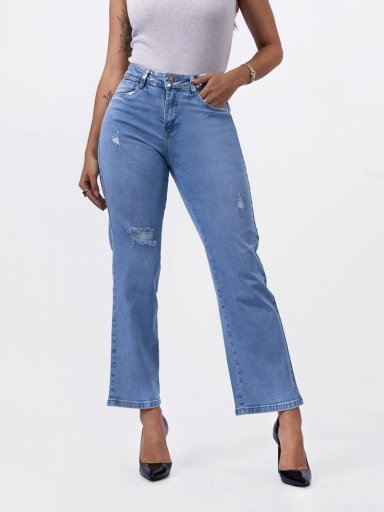 JEANS ALGODÓN RECTO MUJER MACHINE RITA - 2