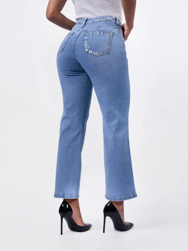 JEANS ALGODÓN RECTO MUJER MACHINE RITA - 3