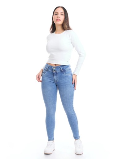 JEANS ALGODÓN SKINNY MUJER METAL JEANS GRETA