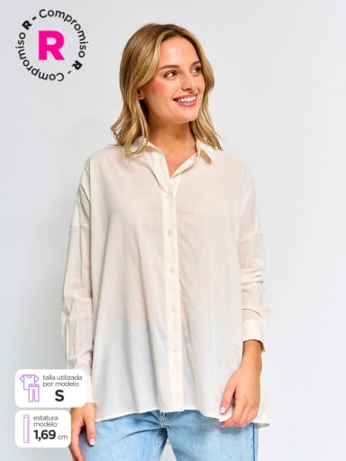 BLUSA MANGA LARGA MUJER PEPE JEANS LAVENDER - 1