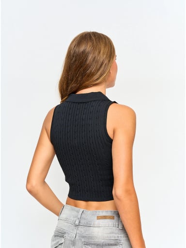 POLO SIN MANGAS MUJER INDEX TRENZA - 2