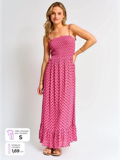 VESTIDO LARGO MUJER AERO FLOR - 1