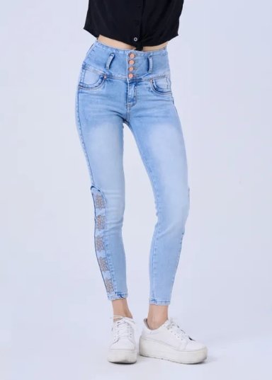 JEANS SKINNY MUJER ALEJANDRA BAIGORRIA JANET CORAZON - 3