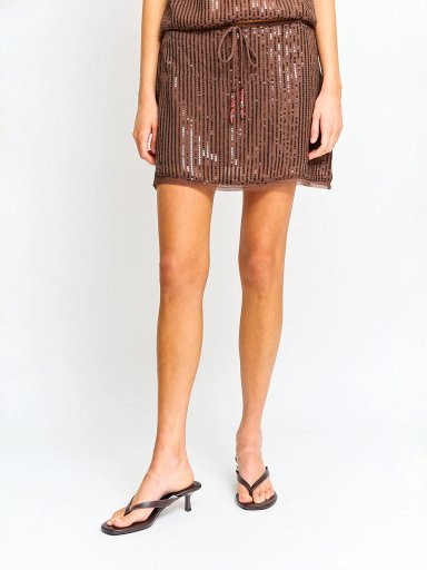 FALDA CORTA MUJER INDEX BRILLO - 2