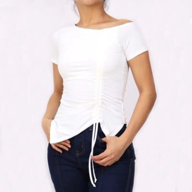 POLO MANGA CORTA MUJER KAYRA POBLET PERFECT FIT CORDÓN DELANTERO