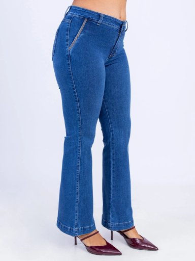 JEAN FLARE MUJER SODA BLUES XALIZA - 3