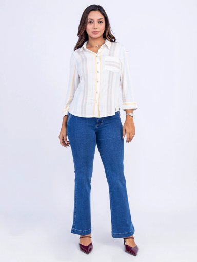 JEAN FLARE MUJER SODA BLUES XALIZA - 1