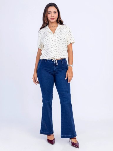 JEAN FLARE MUJER SODA BLUES XALIZA - 1