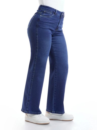 JEANS ALGODÓN WIDELEG MUJER METAL JEANS - 4