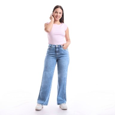JEANS ALGODÓN WIDELEG MUJER METAL JEANS - 2