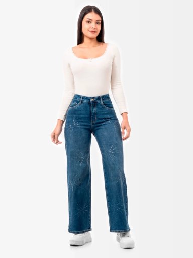 JEAN RECTO MUJER GOCCOS TASMIN