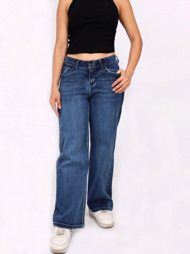 JEANS LOW RISE STRAIGHT MUJER KAYRA POBLET PERFECT FIT AMELIA - 1