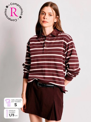 POLO MANGA LARGA ALGODÓN MUJER INDEX CUELLO POLO - 2