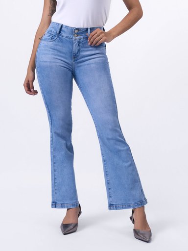 JEANS ALGODÓN FLARE MUJER MACHINE DEMY - 2