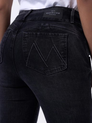 JEANS ALGODÓN FLARE MUJER MACHINE DEMY - 4