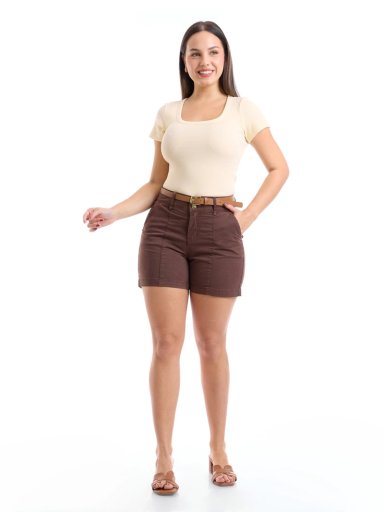 BERMUDA ALGODÓN MUJER METAL JEANS DRILL TRINIDAD - 1