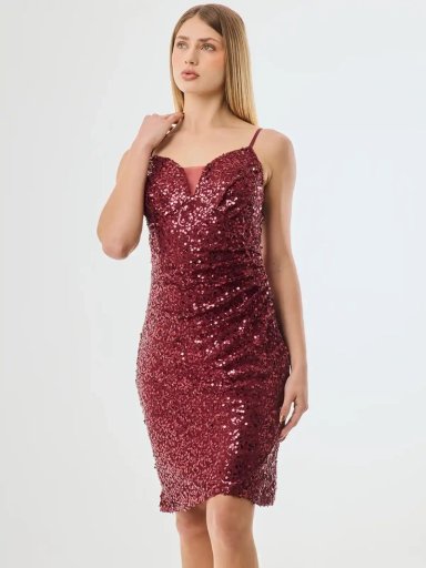 VESTIDO CORTO MUJER BLACKOUT KNN-6456 M25 NEGRO