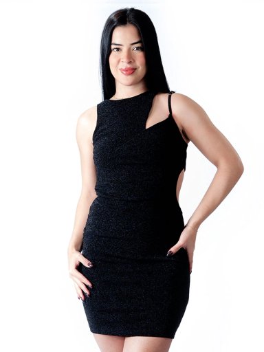VESTIDO CORTO MUJER BLACKOUT KZO-6145 M25 - 2