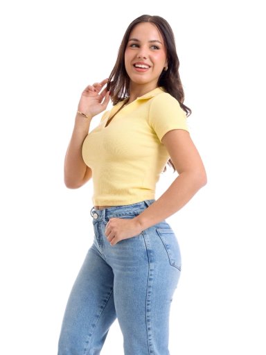 POLO MUJER METAL JEANS RIB CAMISERO SAMI - 3