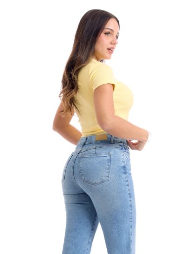 POLO MUJER METAL JEANS RIB CAMISERO SAMI - 4