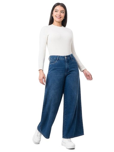 JEAN WIDE LEG MUJER PIONIER JASU - 1