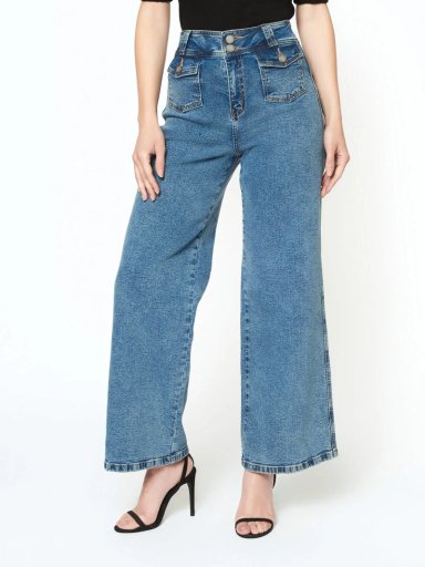 JEAN LAGOON V26MCJN002 WIDE LEG