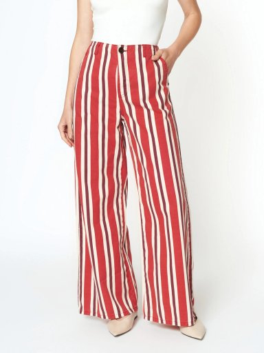 PANTALÓN WIDE LEG MUJER MENTHA & CHOCOLATE LILO