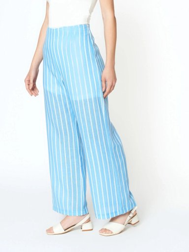 PANTALÓN FLARE MUJER MENTHA & CHOCOLATE LOTTIE