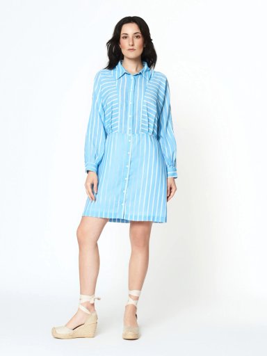 VESTIDO MUJER MENTHA Y CHOCOLATE LIA