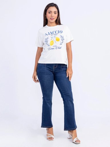 POLO MANGA CORTA MUJER SODA BLUES LEMON