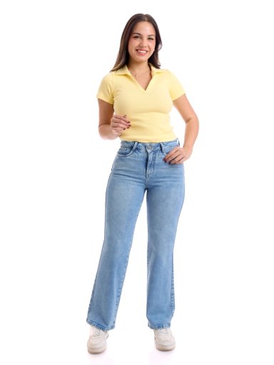 JEANS ALGODÓN STRAIGHT MUJER METAL JEANS NARDA - 1