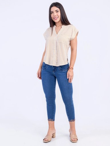 BLUSA MANGA CORTA MUJER SODA BLUES TRELIZA