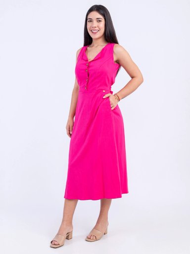 VESTIDO MIDI MUJER SODA BLUES KENET - 2