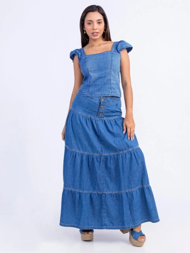 BLUSA MANGA CERO MUJER SODA BLUES LIBIA