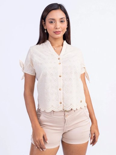 BLUSA MANGA CORTA MUJER SODA BLUES AKIRA - 2