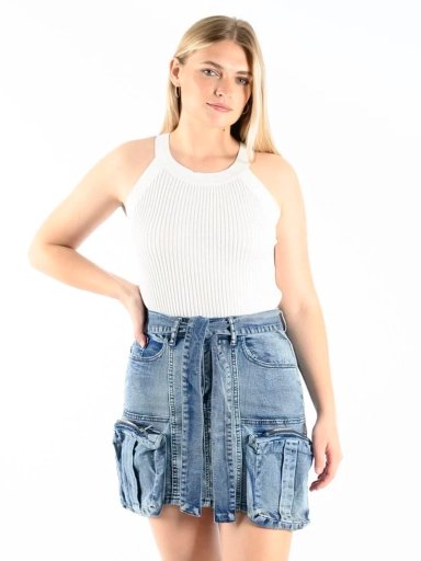 FALDA MUJER BLACKOUT NEW GNN-5804 M24-25 