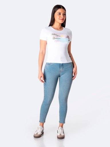 POLO MANGA CORTA MUJER PIONIER FIJJI PRINT - 1