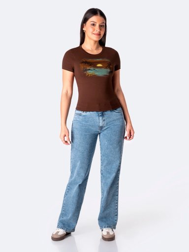 POLO MANGA CORTA MUJER PIONIER FIJJI PRINT - 1