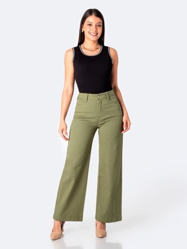 PANTALÓN WIDE LEG MUJER PIONIER SALANI - 1