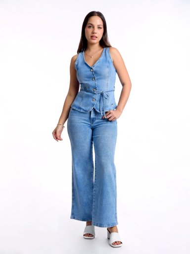 JEAN WIDE LEG MUJER METAL JEANS GEMINIS - 1