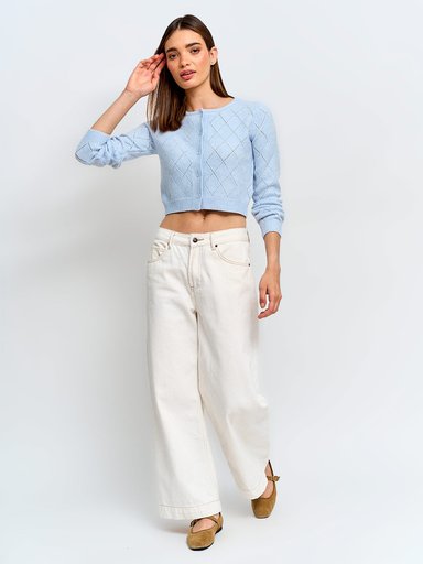 CARDIGAN MUJER INDEX CALADO - 4
