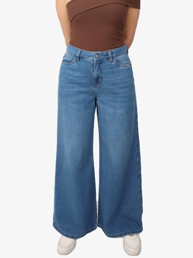 JEANS REGULAR ALGODÓN MUJER KAYRA POBLET PERFECT FIT PALAZZO FIT - 1